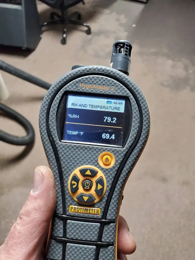 Moisture meter humidity assessment for Fire & Smoke Damage Restoration in Triana